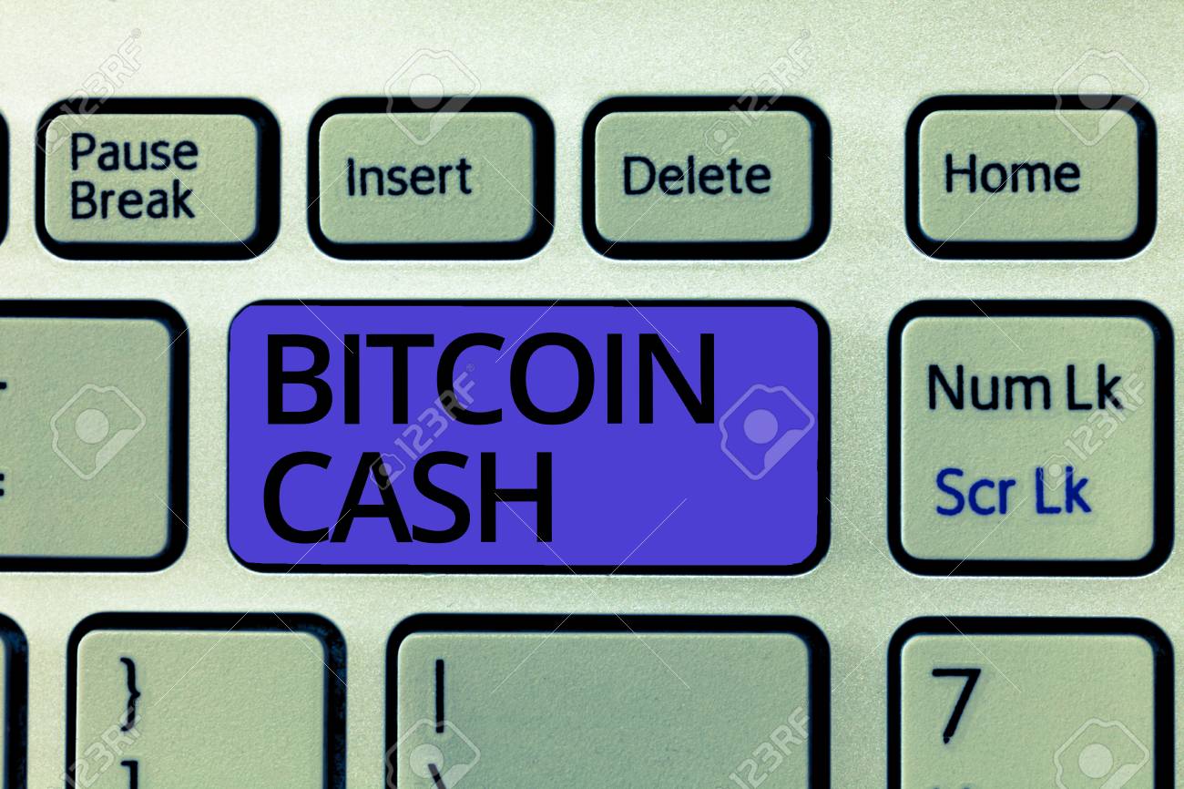 Handwriting Text Bitcoin Cash Concept Meaning Type Of Cryptocurrency - 